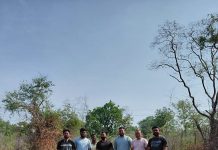 डोनी फाट्याजवळील धोकादायक खड्डे स्वराज्य स्वाभिमानी संघटनेकडून बुजविण्याचा उपक्रम